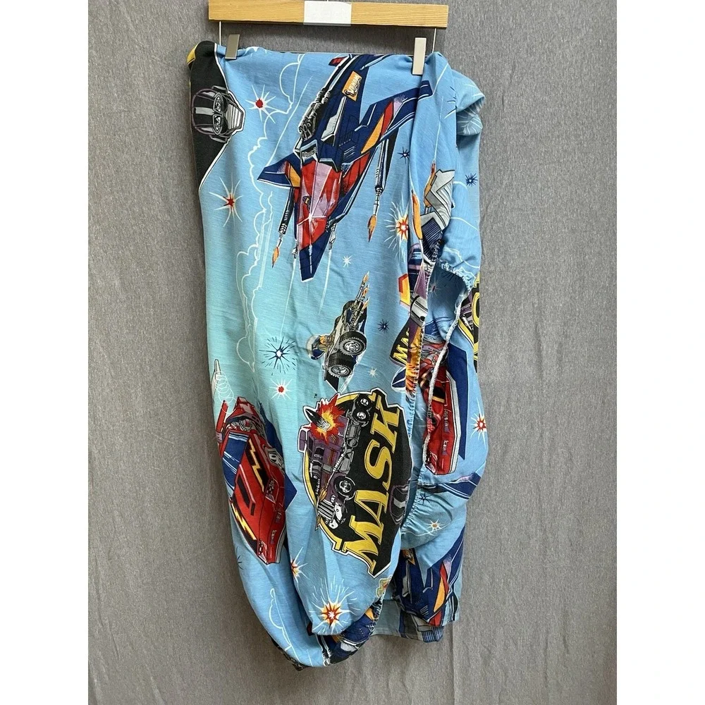 Vintage M.A.S.K. 1985 Cartoon 2 Twin Fitted, 3 Flat Sheet & Pillowcase Set MASK